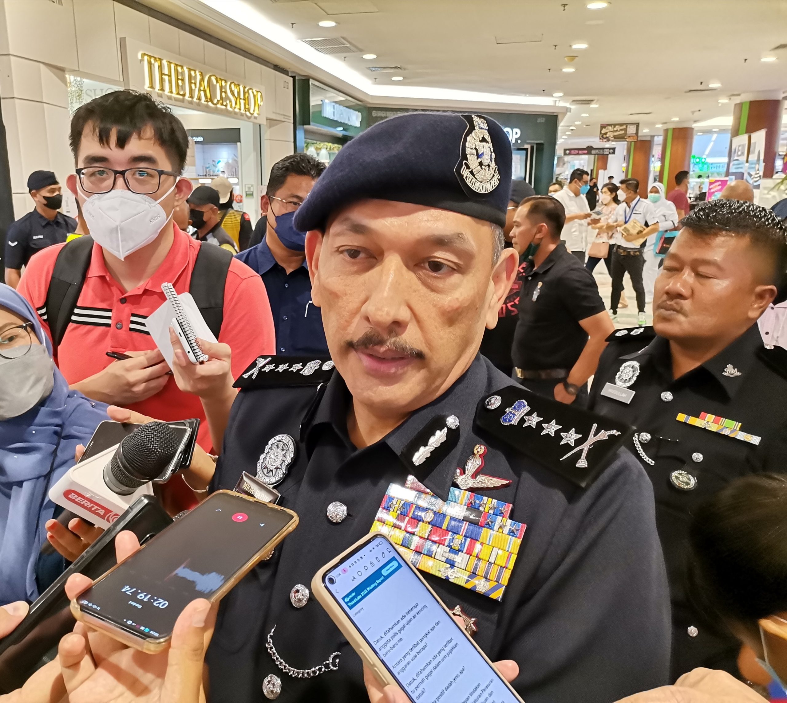 11 anggota Polis Perak berpangkat Koperal, Lans Koperal positif dadah