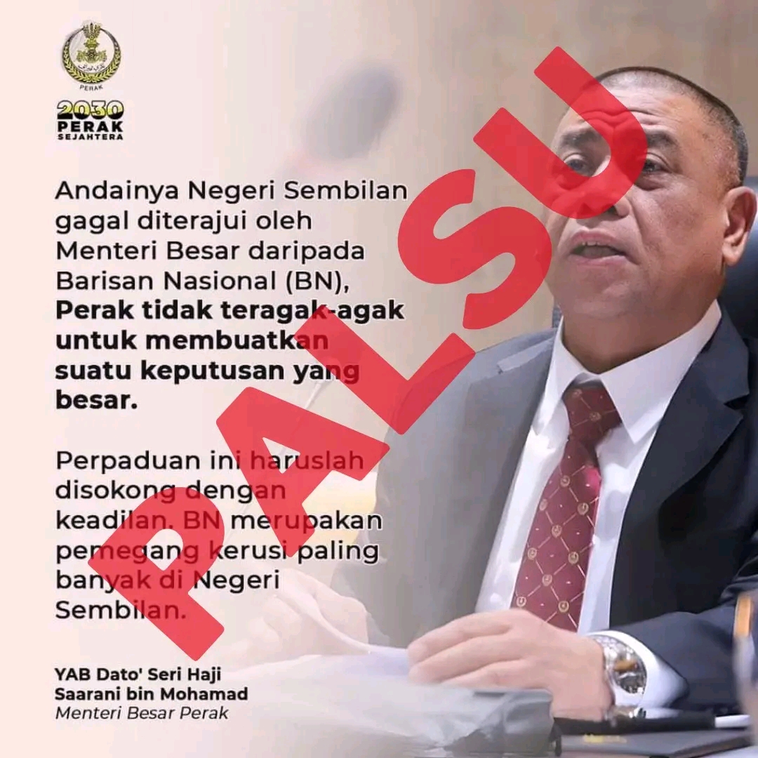 Hentikan politik fitnah dan adu domba - Saarani