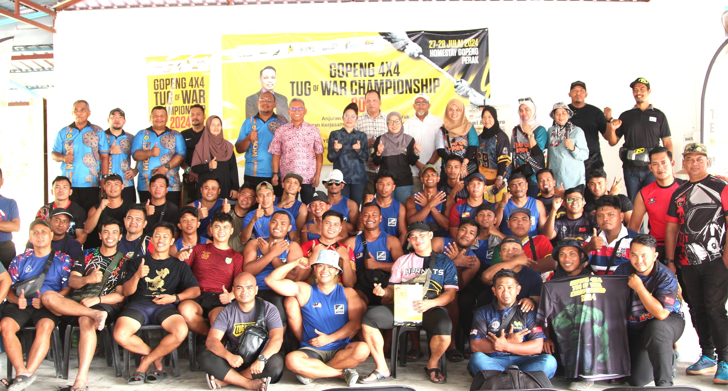 24 PASUKAN BERENTAP MENYERTAI KEJOHANAN TARIK TALI 'GOPENG 4X4 TUG OF THE WAR CHAMPIONSHIP 2024'.