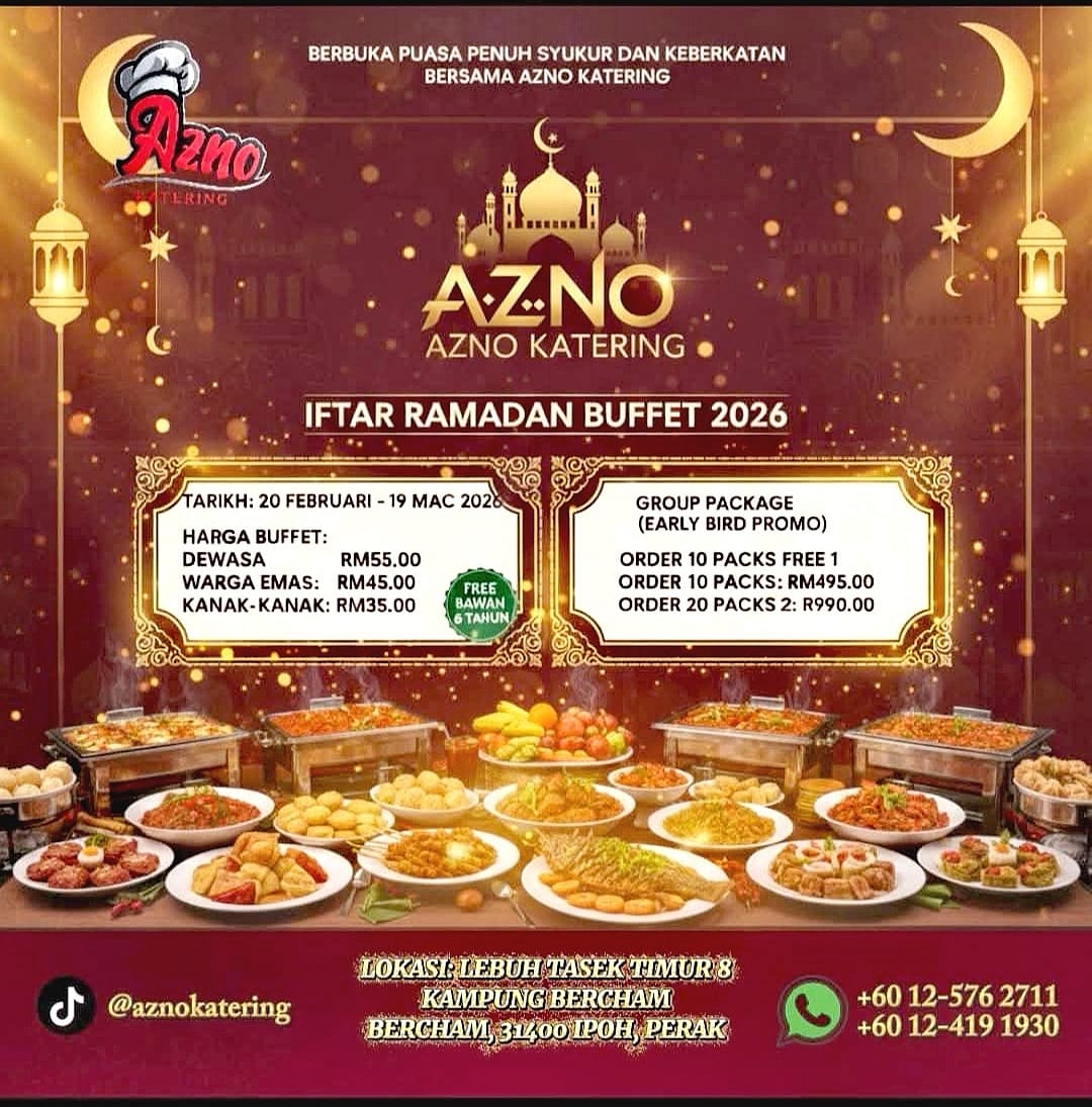 AZNO KATERING SEDIA 40 JUADAH LAZAT SEMPENA BUFFET RAMADAN 2026